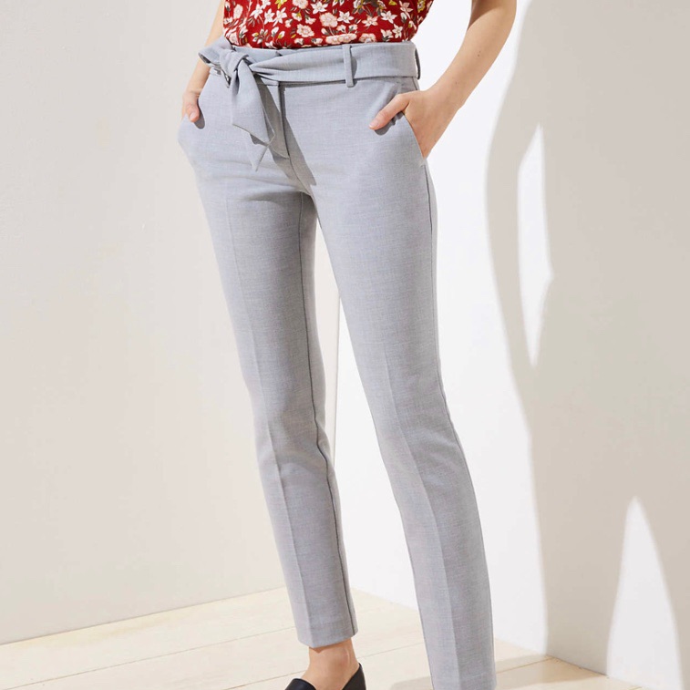 Tie Waist Pencil Pants